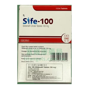 約克 – 欣力挺膜衣錠 Sife-100 西地那非 100mg (4粒/盒)