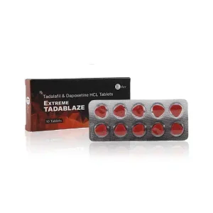 【印度超級雙效犀利士】Extreme Tadablaze 雙效紅鑽（紅魔）10粒裝